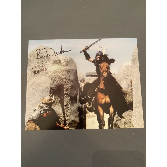 ESTATE FINDS! 2 Ben Davidson signed 8x10 photo Conan 1982 - Picture 1 of 6
